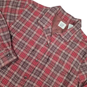 Vintage GAP Wool Flannel Shirt Jacket Large Shacket 90s‎ Cabincore Heritage Loop